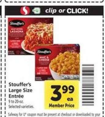 Stouffer's Large Size Entrée