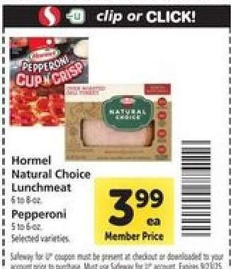 Hormel Natural Choice Lunchmeat