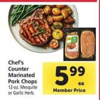 Chef's Counter Marinated Pork Chops