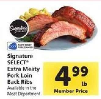 Signature SELECT Extra Meaty Pork Loin Back Ribs