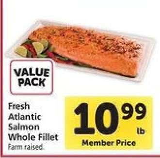 Fresh Atlantic Salmon Whole Fillet