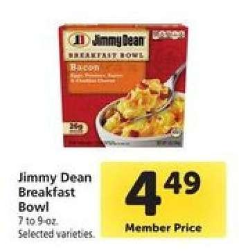 Jimmy Dean Breakfast Bowl
