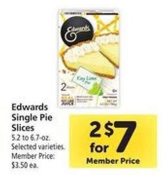Edwards Single Pie Slices