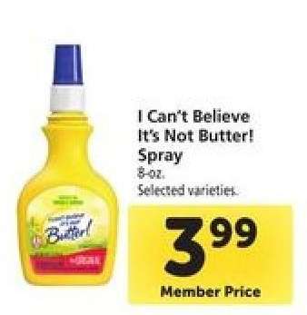 I Can't Believe It's Not Butter Spray
