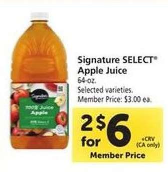 Signature Select Apple Juice