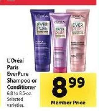 L'Oréal Paris EverPure Shampoo or Conditioner