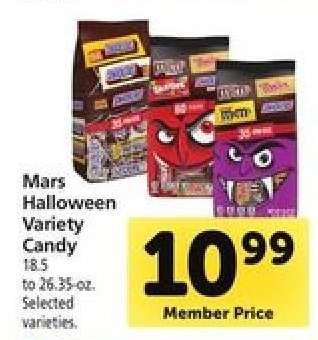 Mars Halloween Variety Candy