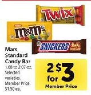 Mars Standard Candy Bar