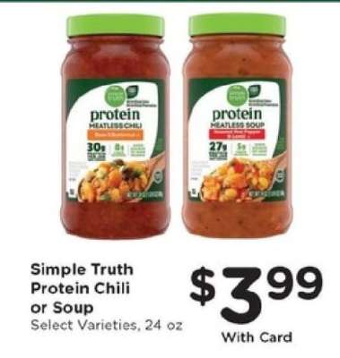 Simple Truth Protein Chili or Soup