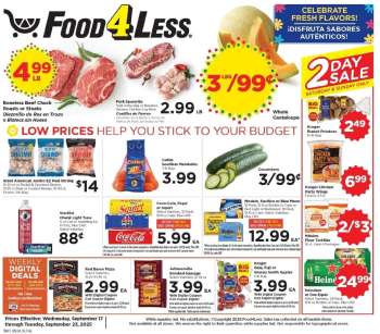 Food 4 Less Flyer - 09/17/2025 - 09/23/2025.