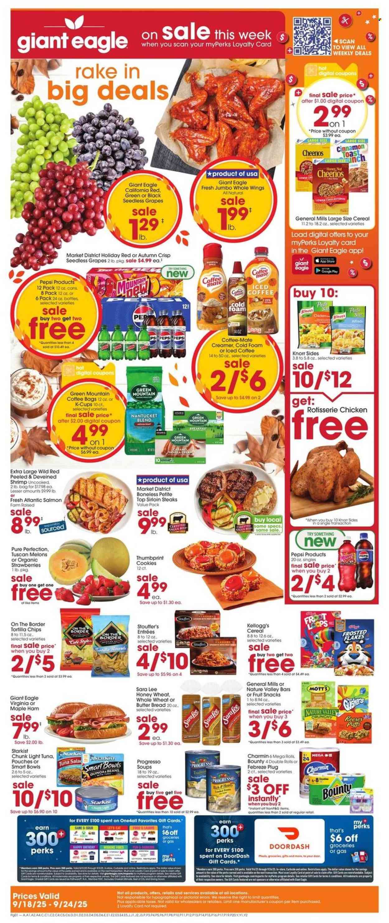 Giant Eagle ad - 09/18/2025 - 09/24/2025. Page 1