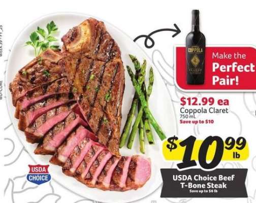 USDA Choice Beef T-Bone Steak