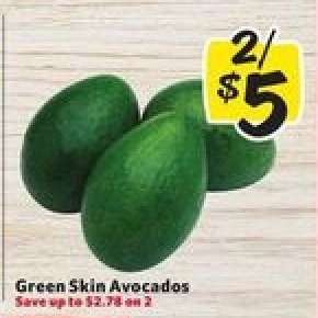 Green Skin Avocados