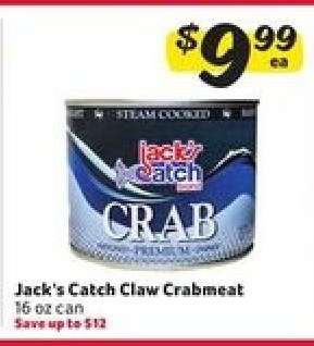 Jack's Catch Claw Crabmeat