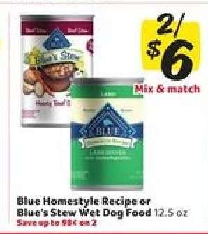 Blue Homestyle Recipe or Blue's Stew Wet Dog Food