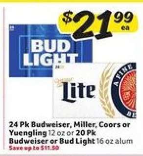 Budweiser, Miller, Coors or Yuengling