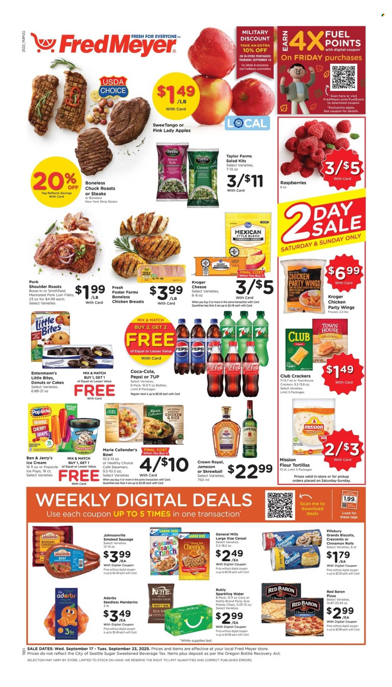 Fred Meyer ad - 09/17/2025 - 09/23/2025. Page 1