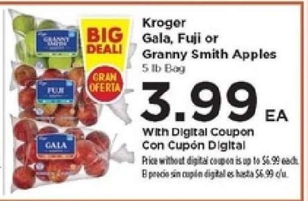 Kroger Gala, Fuji or Granny Smith Apples