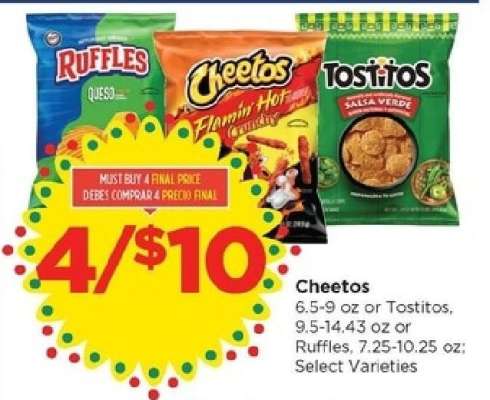 Cheetos, Tostitos, Ruffles