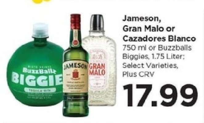 Jameson, Gran Malo or Cazadores Blanco