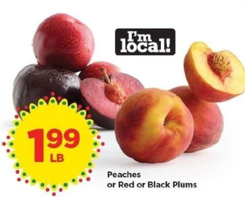 Peaches or Red or Black Plums