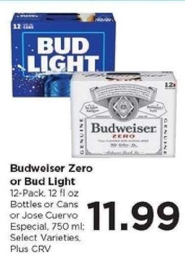Budweiser Zero or Bud Light