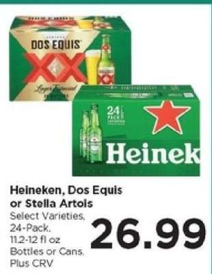 Heineken, Dos Equis or Stella Artois