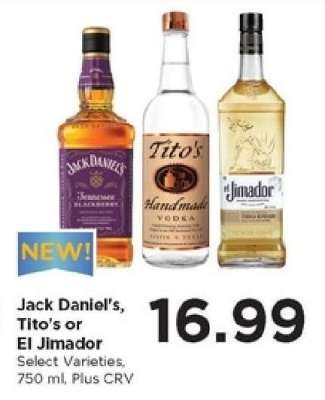 Jack Daniel's, Tito's or El Jimador