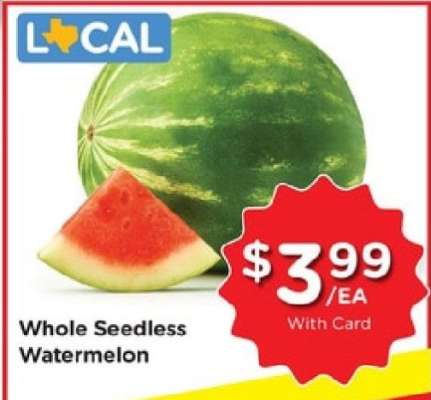 Whole Seedless Watermelon