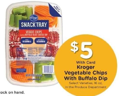 Kroger Vegetable Chips With Buffalo Dip