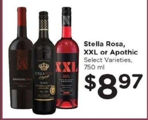 Stella Rosa, XXL or Apothic