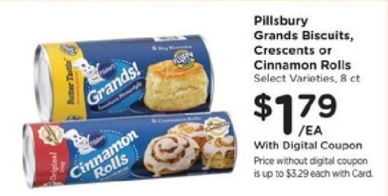 Pillsbury Grands Biscuits, Crescents or Cinnamon Rolls