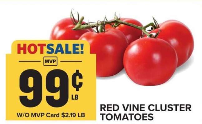 Red Vine Cluster Tomatoes
