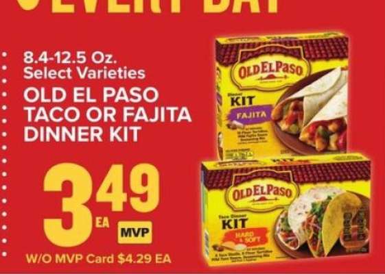 Old El Paso Taco or Fajita Dinner Kit