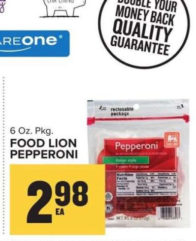 Food Lion Pepperoni