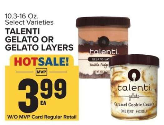Talenti Gelato or Gelato Layers