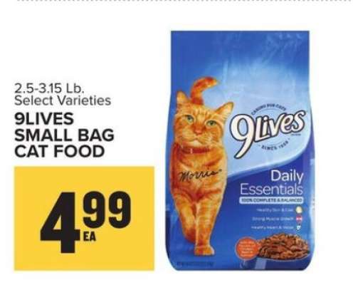 9Lives Small Bag Cat Food