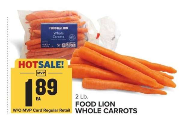 Food Lion Whole Carrots