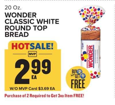 Wonder Classic White Round Top Bread