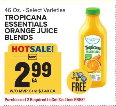 Tropicana Essentials Orange Juice Blends
