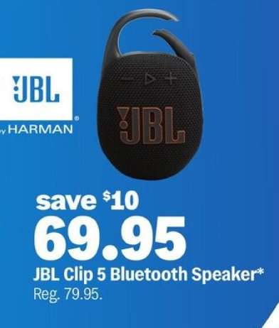 JBL Clip 5 Bluetooth Speaker*