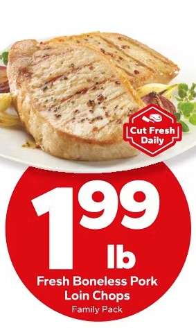Fresh Boneless Pork Loin Chops
