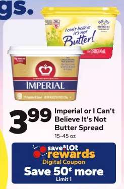 Imperial or I Can’t Believe It’s Not Butter Spread