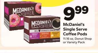 McDaniel's Single Serve Coffee Pods
