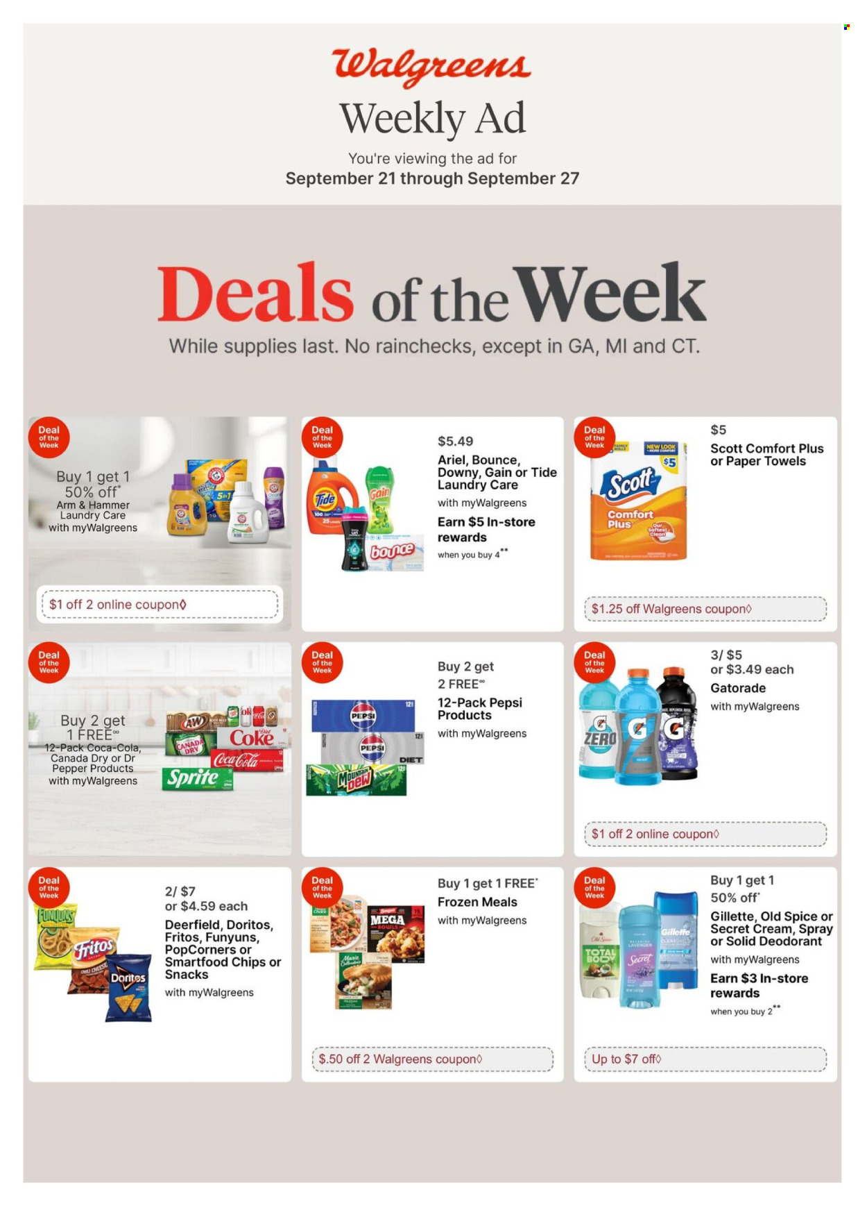 Walgreens ad - 09/21/2025 - 09/27/2025. Page 1