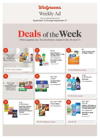 Walgreens Flyer - 09/21/2025 - 09/27/2025.