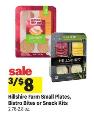 Hillshire Farm Small Plates, Bistro Bites or Snack Kits*