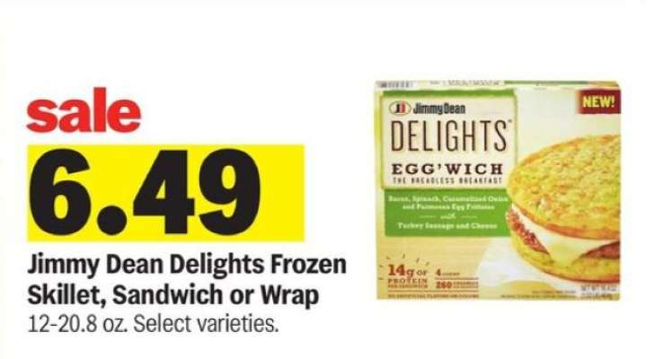 Jimmy Dean Delights Frozen Skillet, Sandwich or Wrap