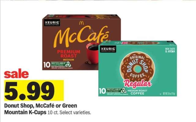 Donut Shop, McCafé or Green Mountain K-Cups