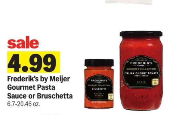Frederik’s by Meijer Gourmet Pasta Sauce or Bruschetta